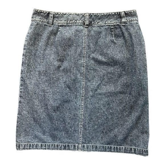 EUC Casual Corner Annex blue denim A-line knee length skirt – size 12 - Picture 4 of 7